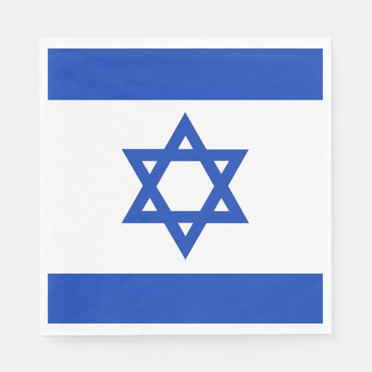 Israel-Flagge Serviette (Vorderseite)