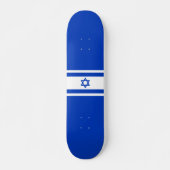 Israel-Flagge Skateboard (Vorne)