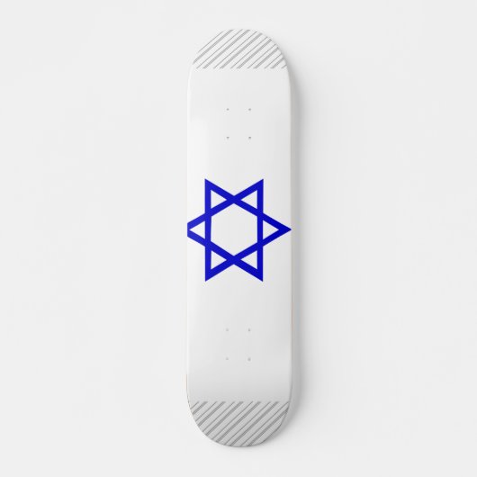 Israel-Flagge Skateboard (Vorne)