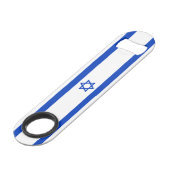Israel-Flagge Speed Flaschenöffner (Vorderseite Schrägansicht)