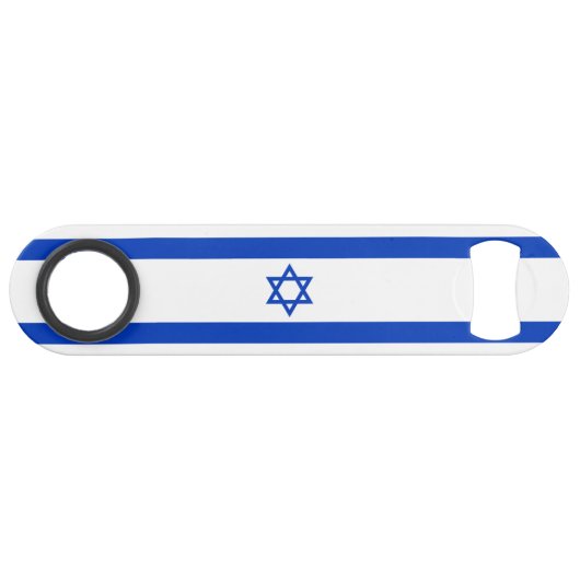 Israel-Flagge Speed Flaschenöffner (Vorderseite (Horizontal))
