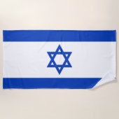 Israel-Flagge Strandtuch (Vorderseite)