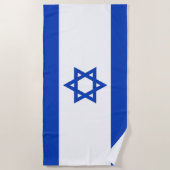 Israel-Flagge Strandtuch (Vorderseite)