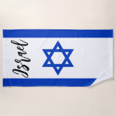 Israel-Flagge Strandtuch (Vorderseite)