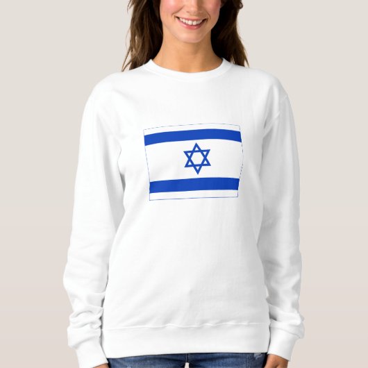 Israel-Flagge Sweatshirt (Vorderseite)