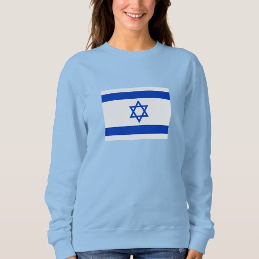 Israel-Flagge Sweatshirt (Vorderseite)