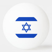 Israel-Flagge Tischtennisball (Rückseite)