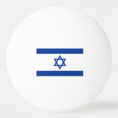 Israel Flagge Tischtennisbälle für Tischtennis Tischtennisball (Vorderseite)