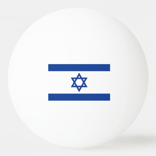 Israel Flagge Tischtennisbälle für Tischtennis Tischtennisball (Vorderseite)