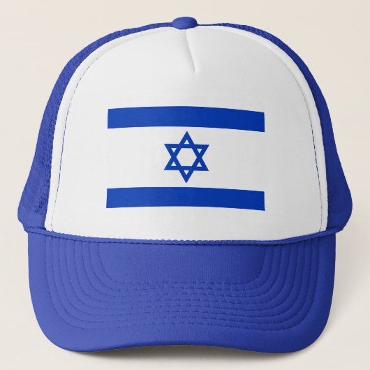 Israel-Flagge Truckerkappe (Vorderseite)
