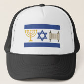 Israel-Flagge Truckerkappe (Vorderseite)