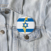 Israel-Flagge und Karte mit blauem Stern Davids-Em Button (Beispiel)