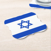 Israel-Flagge Untersetzer (angewinkelt)