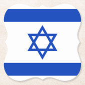 Israel-Flagge Untersetzer (Vorderseite)