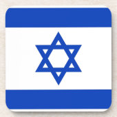 Israel-Flagge Untersetzer (Vorderseite)