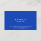 Israel-Flagge Visitenkarte (Rückseite)