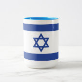 Israel-Flagge Zweifarbige Tasse (Mittel)