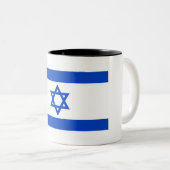 Israel-Flagge Zweifarbige Tasse (VorderseiteRechts)