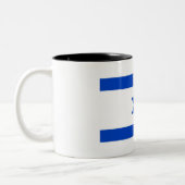 Israel-Flagge Zweifarbige Tasse (Links)