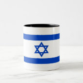 Israel-Flagge Zweifarbige Tasse (Mittel)