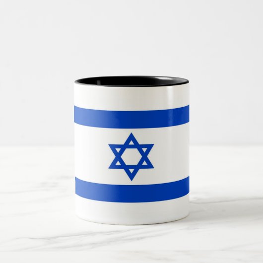 Israel-Flagge Zweifarbige Tasse (Mittel)
