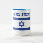 Israel-Flagge Zweifarbige Tasse (Mittel)