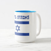 Israel-Flagge Zweifarbige Tasse (VorderseiteRechts)