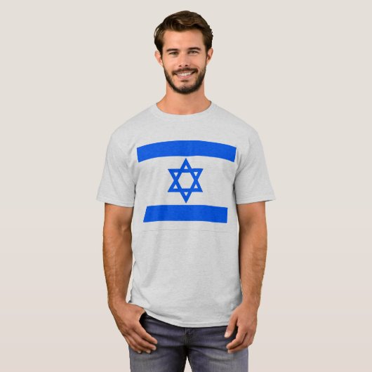 Israel-Flaggen-T - Shirt (Vorne ganz)