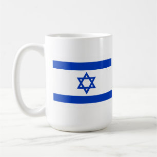 Israel-Flaggen-Tasse   Blaues und weißes Magen Dav Kaffeetasse