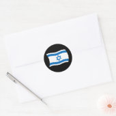 Israel-Flaggenaufkleber Runder Aufkleber (Umschlag)