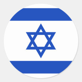 Israel-Flaggenaufkleber Runder Aufkleber