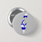 Israel-Flaggenkarte Button (Vorne & Hinten)