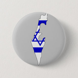 Israel-Flaggenkarte Button
