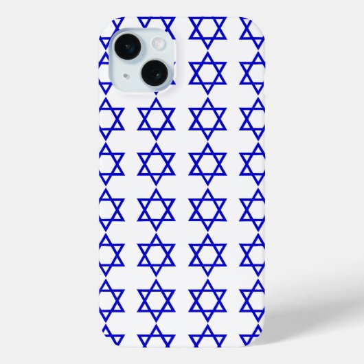 Israel-Flaggenmuster Case-Mate iPhone Hülle (Rückseite)