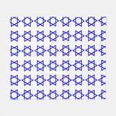 Israel-Flaggenmuster Fleecedecke (Vorderseite (Horizontal))