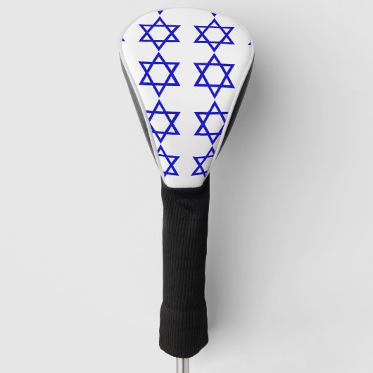 Israel-Flaggenmuster Golf Headcover (Vorderseite)