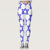 Israel-Flaggenmuster Leggings (Vorderseite)