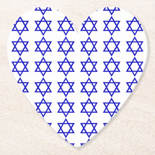 Israel-Flaggenmuster Untersetzer (Vorderseite)