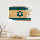 Israel Flaggenposter Poster (Küche)