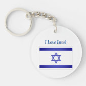 Israel Flaggenstern von David Schlüsselanhänger (Vorderseite)