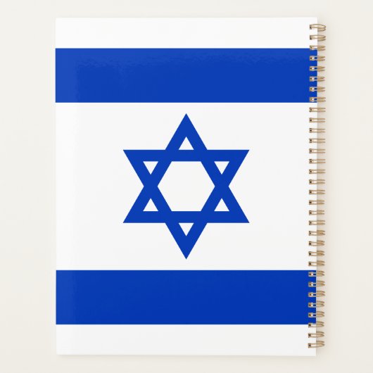Israel flaggt moderne patriotische Moderne Planer (Rückseite)
