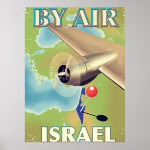 Israel Flugblatt vintage Reiseposter Poster