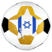 Israel Football & Gold israelische Flagge Fußball (Gedreht)