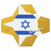 Israel Football & Gold israelische Flagge Fußball (Flach)