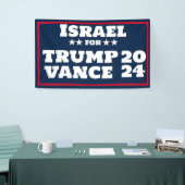 Israel für Trump Vance 2024-Banner Banner (Messeveranstaltung)