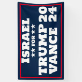 Israel für Trump Vance 2024-Banner Banner (Vertikal)