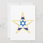 Israel Gold Star Einladung (Vorderseite)