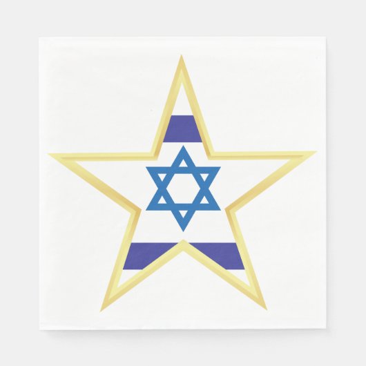 Israel Gold Star Serviette (Vorderseite)
