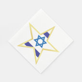 Israel Gold Star Serviette (Ecke)