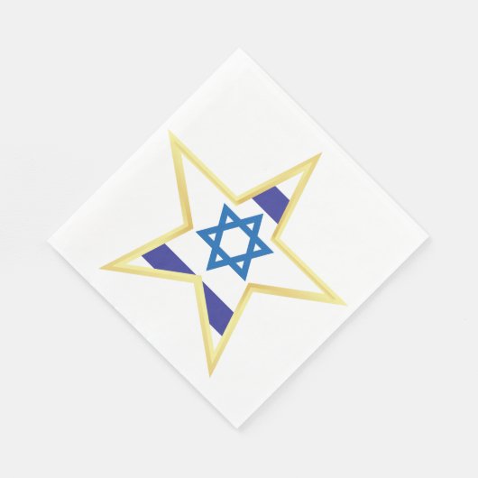Israel Gold Star Serviette (Ecke)